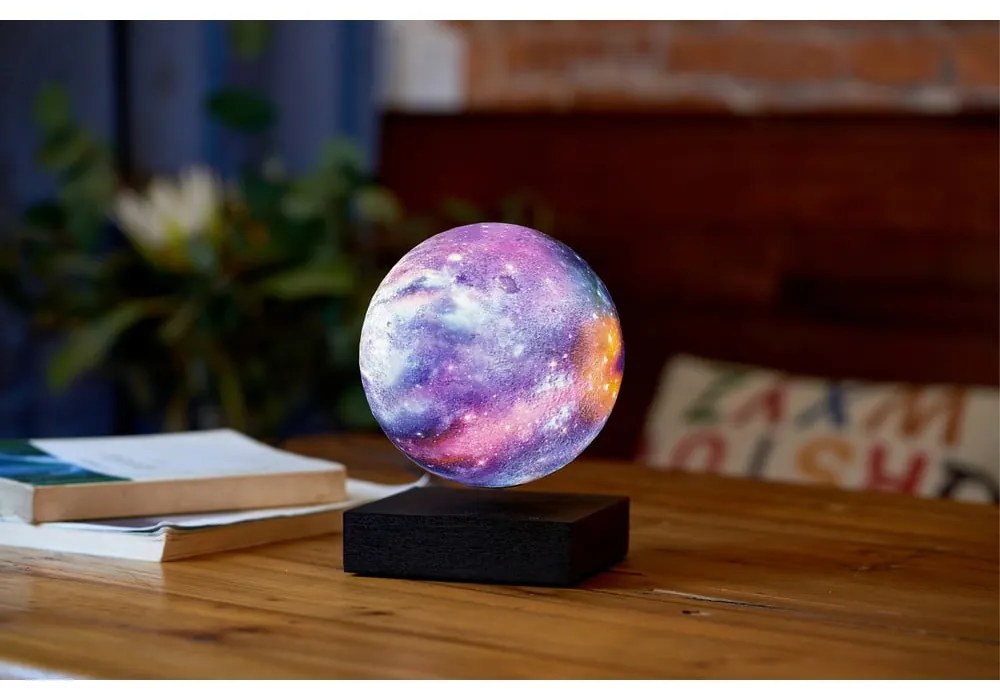 Czarna dekoracja świetlna do kontaktu ø 12 cm Galaxy – Gingko