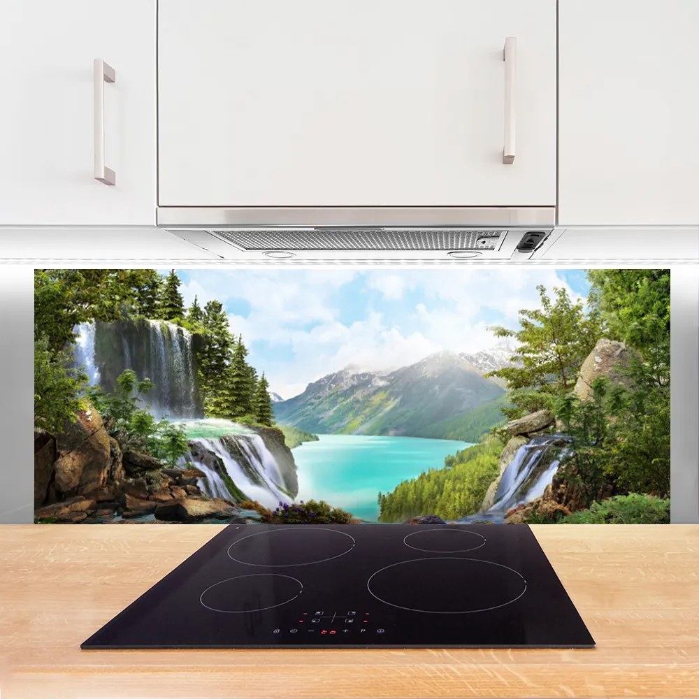 Panel Szklany Kaskada nad Błękitną Zatoką