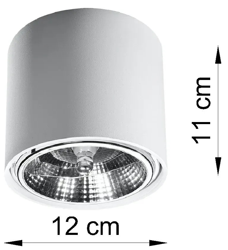 Plafon Led Biały Nowoczesny Tuba G6-W88