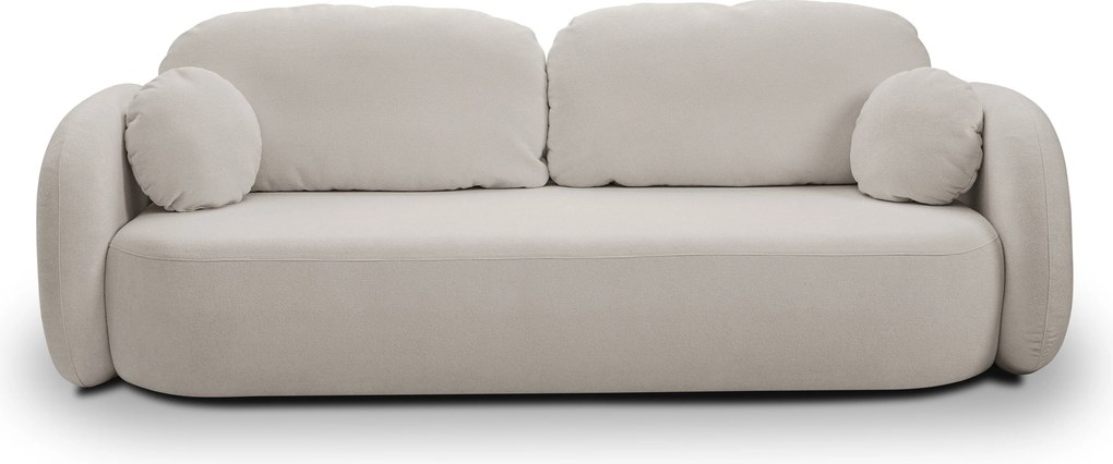 Masseno Sofa AMICO z funkcją spania i pojemnikiem na pościel - Szary - SICURO 65