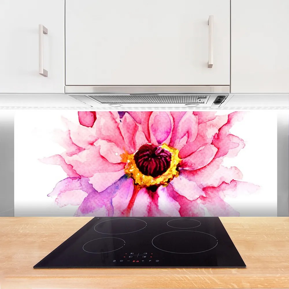 Panel nad blat kuchenny Minimalistyczny Kwiat Na Panelu