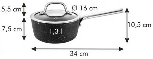 Tescoma Rondel z pokrywką PRESIDENT Stone,  16 cm
