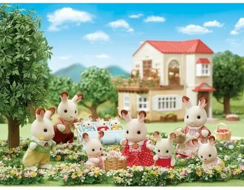 Sylvanian Families Rodzina „chocolate” królików, nowa