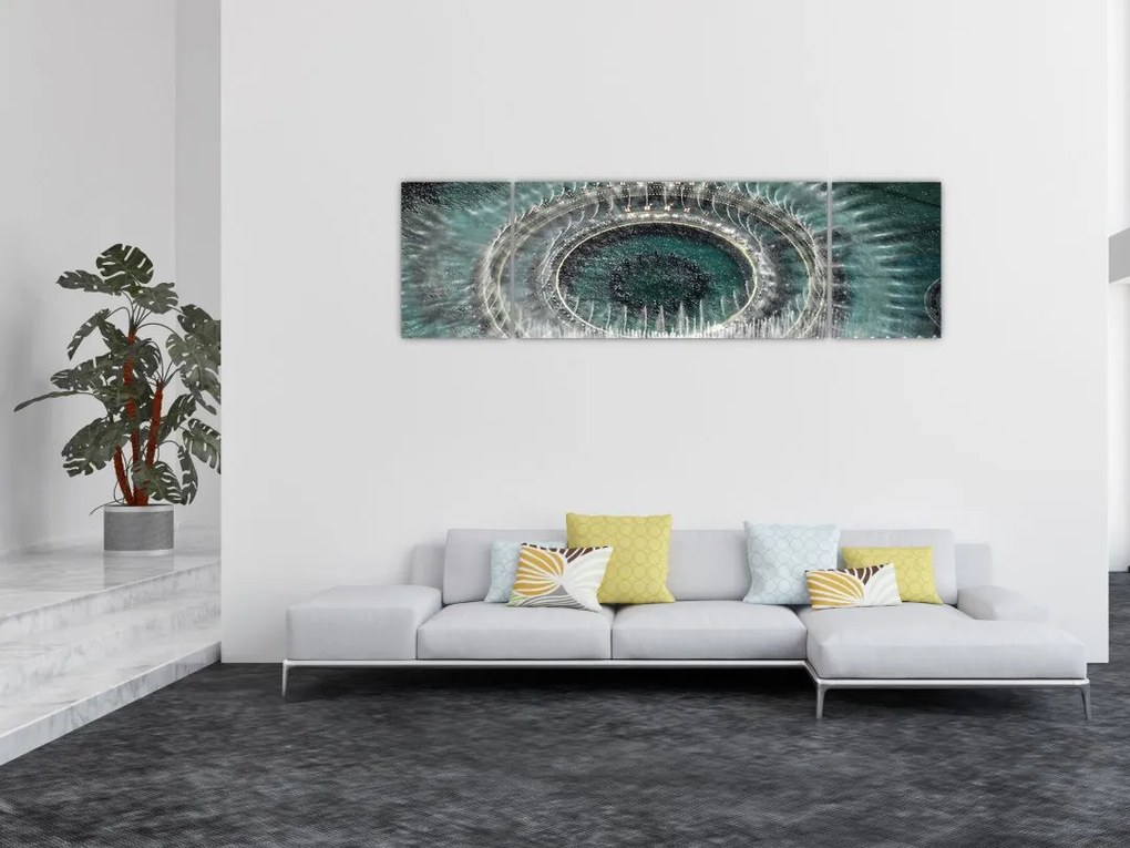 Obraz fontanny (170x50 cm)