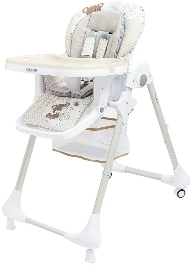 Baby Mix Krzesełko dla dzieci do karmienia, beżowy
