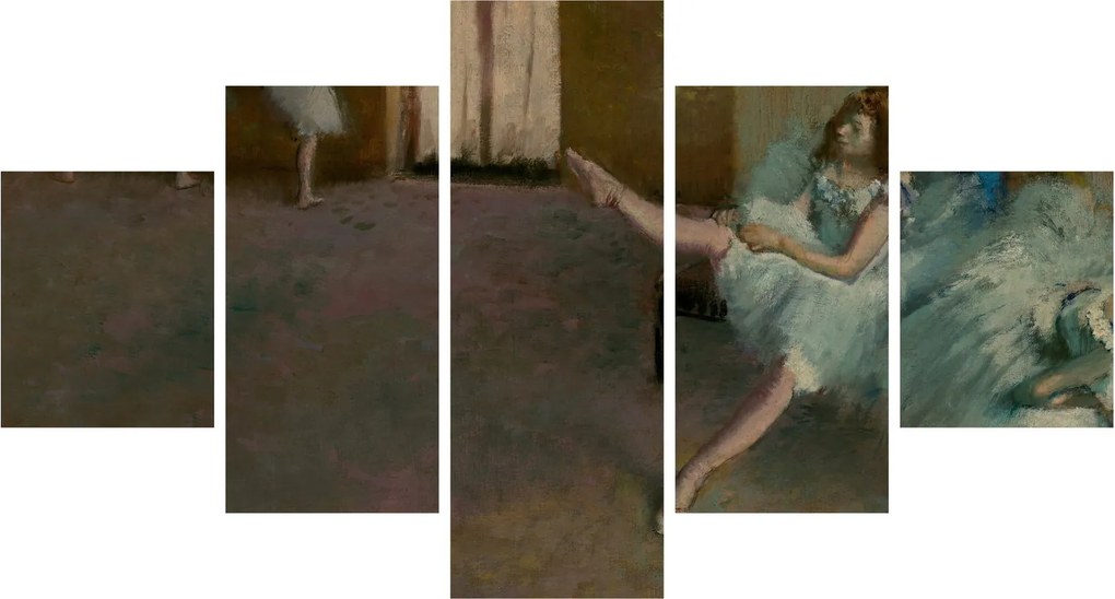 Obraz - Edgar Degas, Before the Ballet, reprodukcje (125x70 cm)