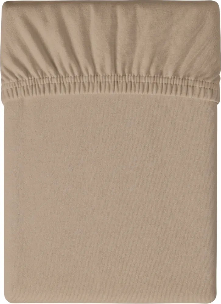 PrzytulneMieszkanie.pl Prześcieradło z mikrofibry MICROVELLE beżowe 90x200 cm