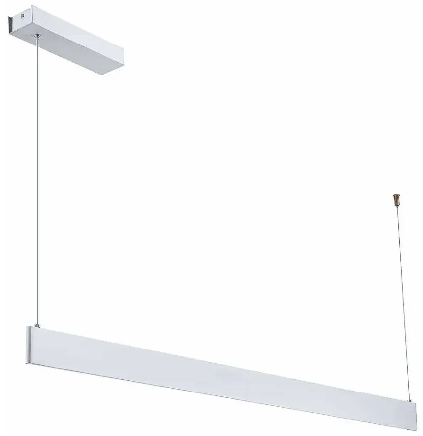 Biała podłużna lampa wisząca - K611-Segro
