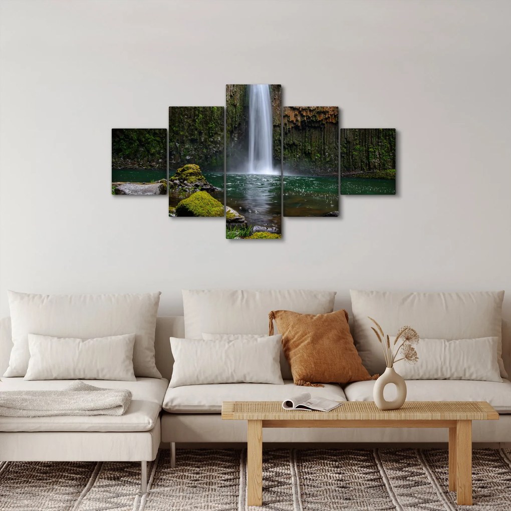 Obraz wodospadów (125x70 cm)
