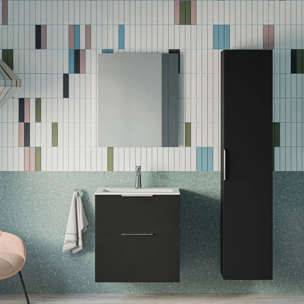 Badmöbel Set TIM 60 cm mit Waschbecken