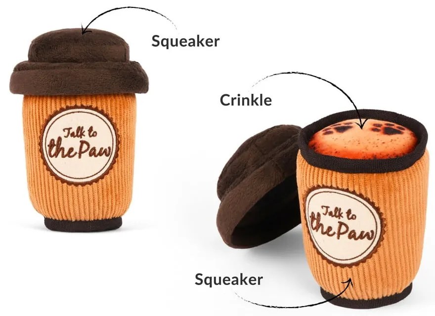 Zabawka dla psa Coffee to go – P.L.A.Y.