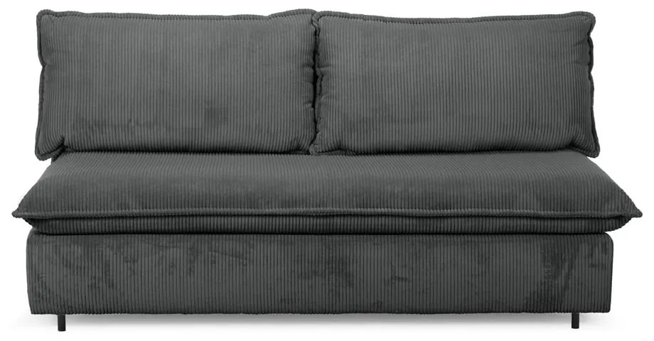 Ciemnoszara sztruksowa rozkładana sofa 184 cm Isadora – Bobochic Paris