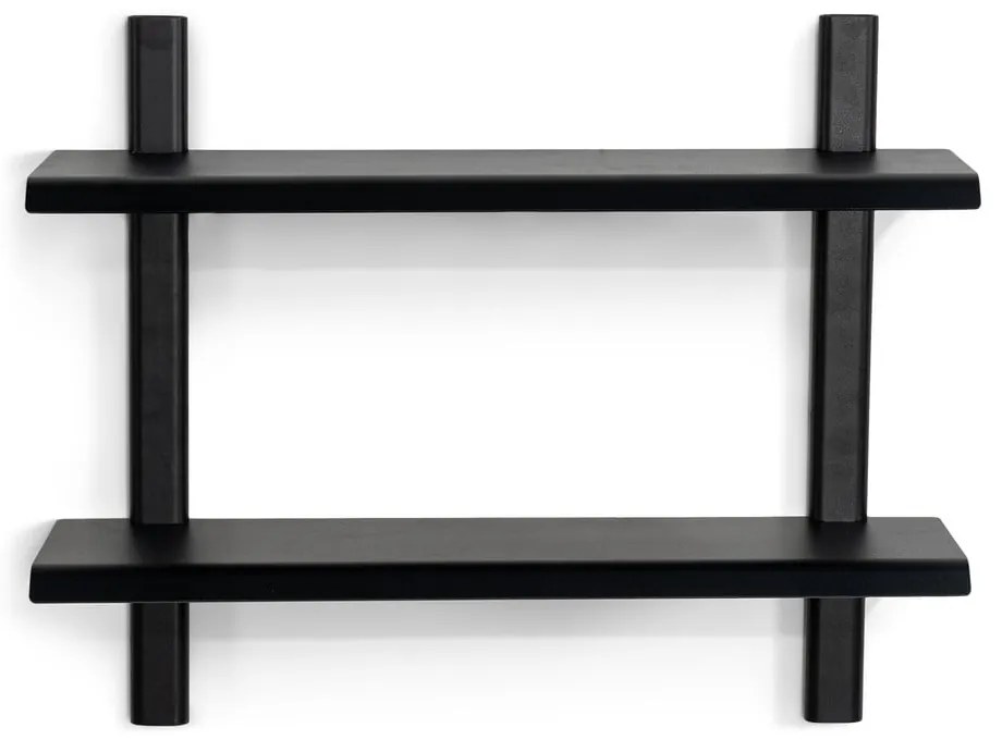 Czarna wielopoziomowa metalowa półka 60 cm Hola – Spinder Design