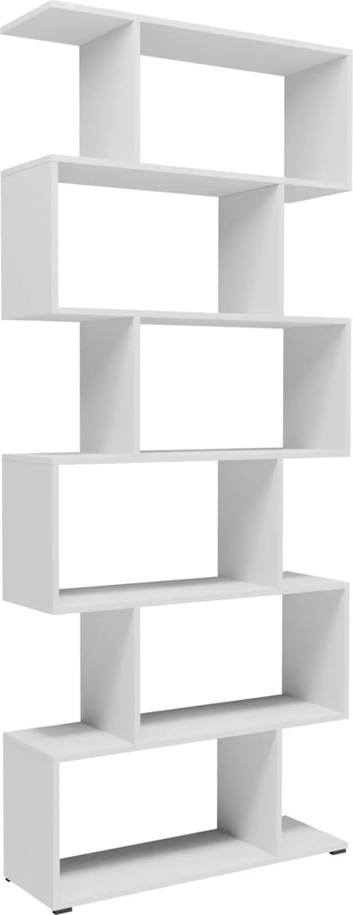 Biały ażurowy regał do salonu P3-R40