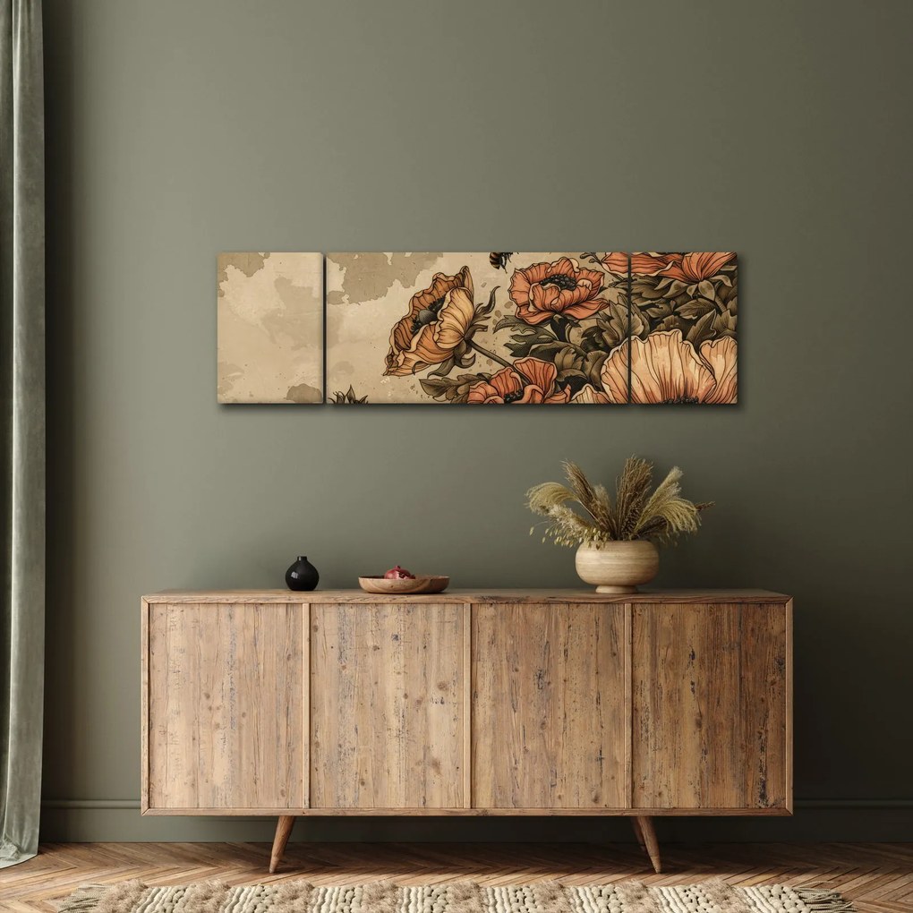 Obraz - Bee Meadow II. (170x50 cm)
