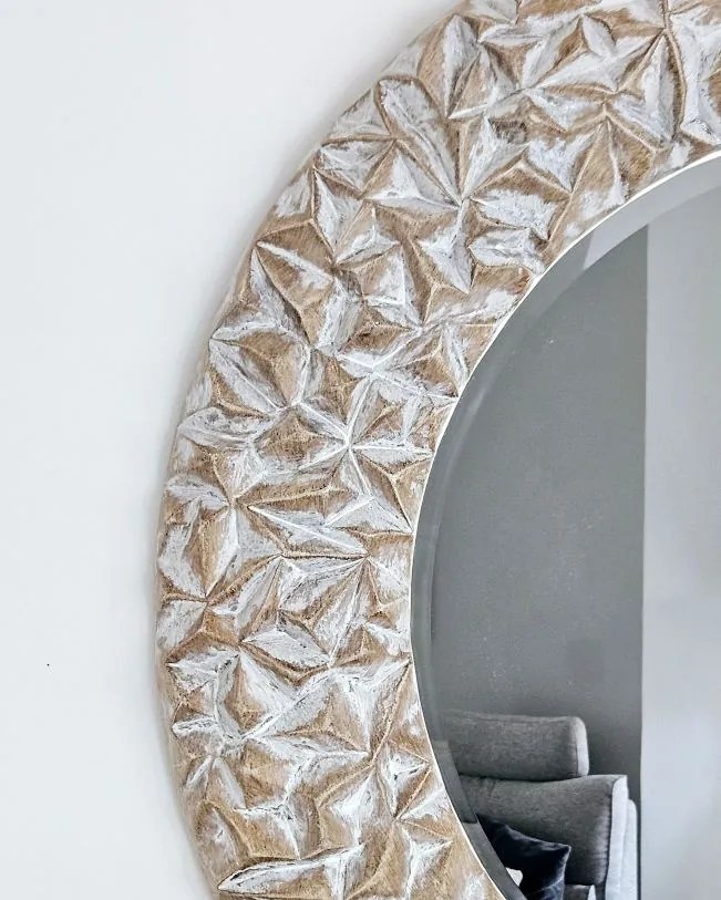 Lustro w okrągłej ramie , średnica 88cm