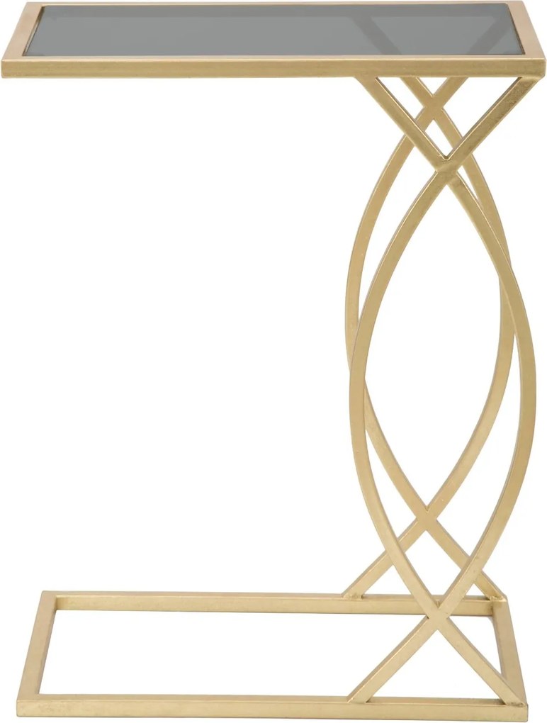 Stolik pomocniczy w stylu glamour, wys. 60 cm