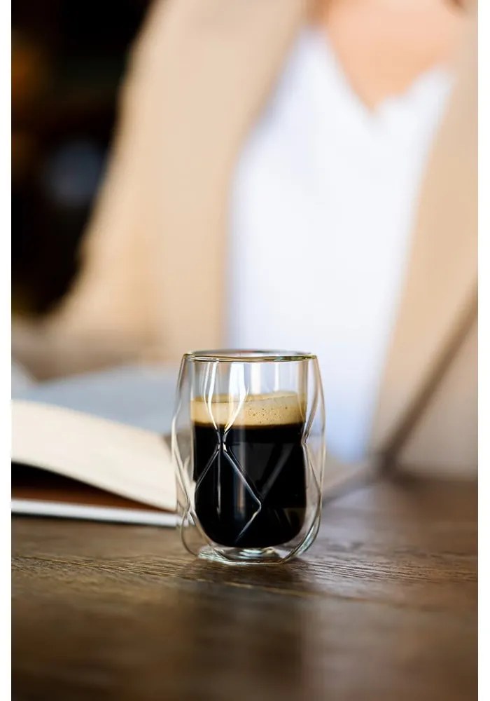Kubki na espresso z podwójną ścianką zestaw 2 szt. 100 ml Geo – Vialli Design