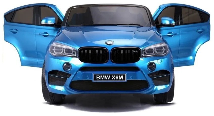Auto na akumulator nowe bmw x6m niebieskie lakierowane