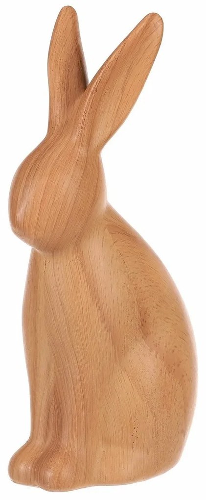 Dekoracja z żywicy poliestrowa Zając, średniafigurka, 8 x 5 x 16 cm