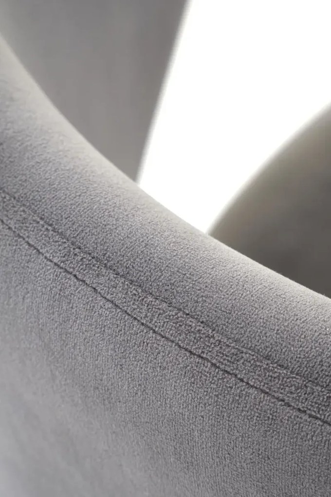 Krzesło tapicerowane K587 VELVET szare  HALMAR