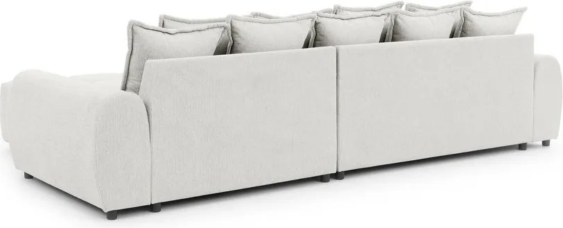 Biały narożnik (prawostronny/z szezlongiem) Albane – Ropez