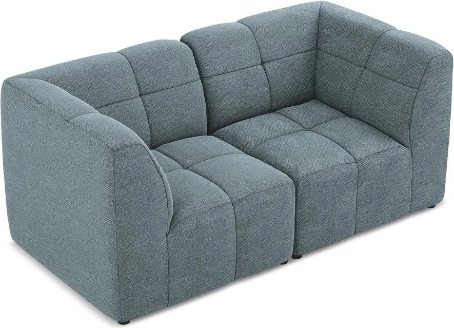Niebieska sofa z materiału bouclé 180 cm Aloha – Makamii
