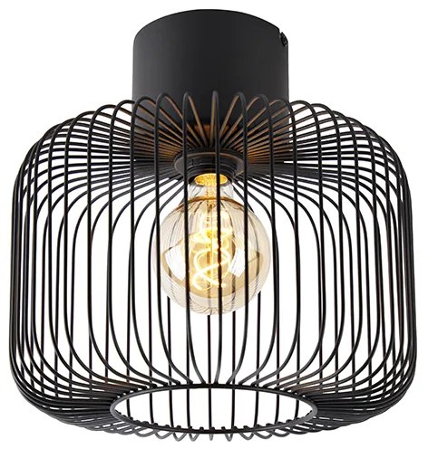 Designerska lampa sufitowa czarna - Baya