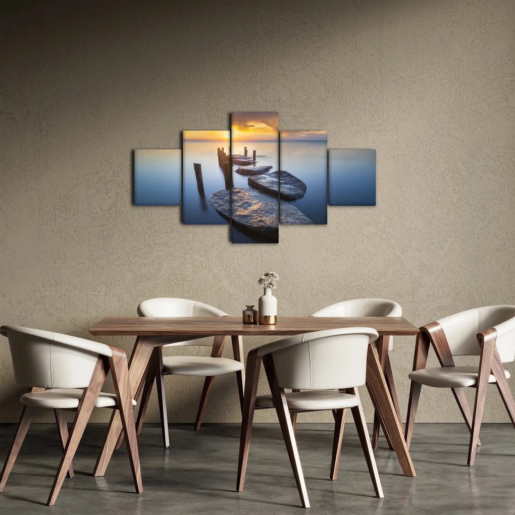 Obraz - Kamienne molo (125x70 cm)