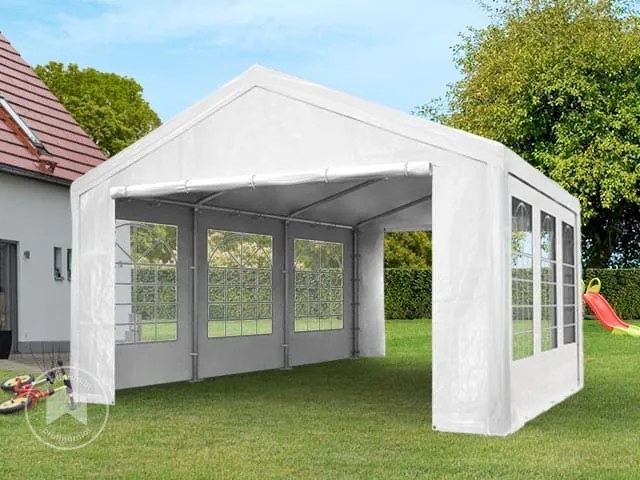 TOOLPORT 3x6 m Namiot imprezowy, PE 350, biały - (90101)