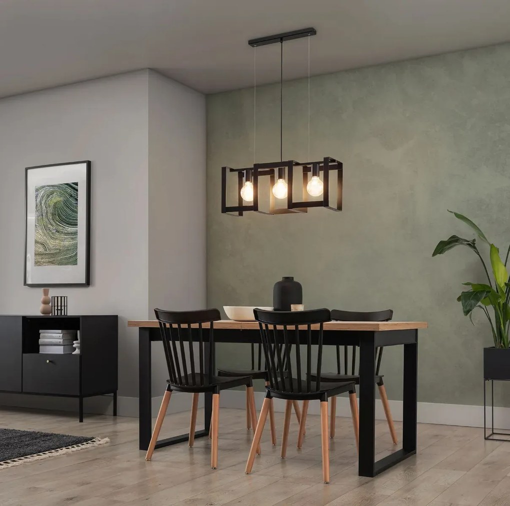 Lampa wisząca GIORRI II czarna ELTAP