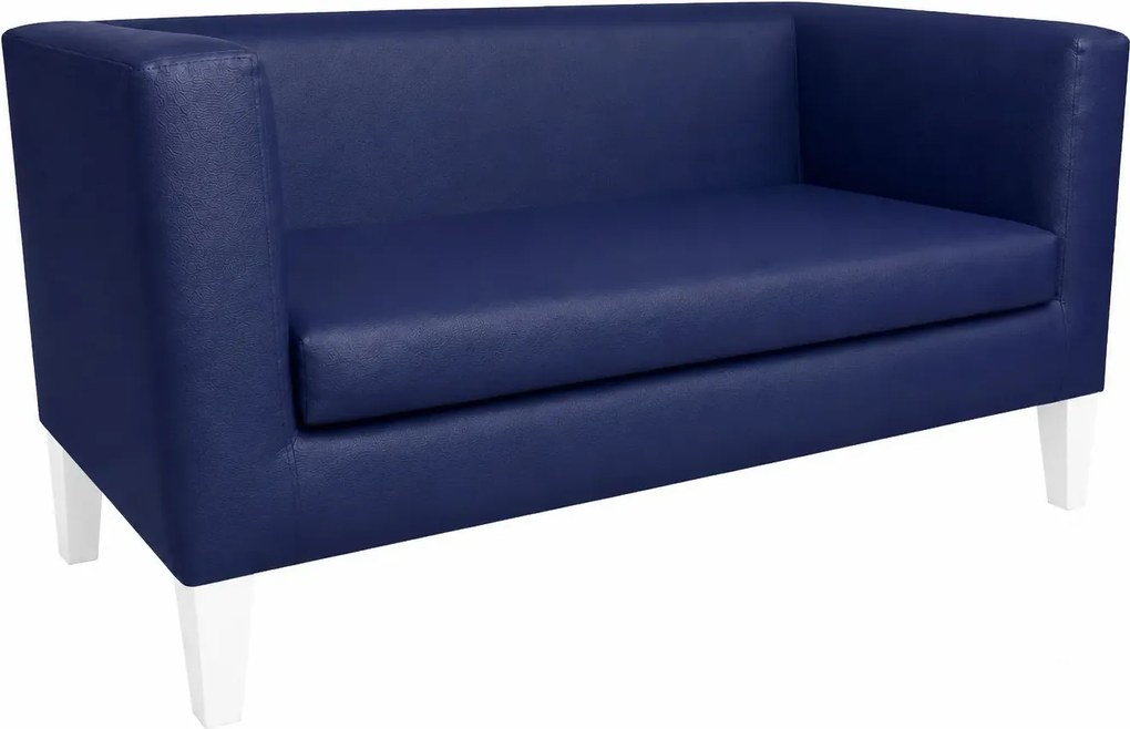 Sofa Monaco : Kolor nogi - Biała, Kolor tkaniny - EKO-SKÓRA - 4D, Typ tkaniny - Eko-skóra , Wysokość nogi - 20 cm