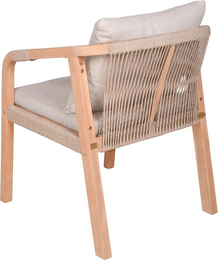 Drewniane krzesła ogrodowe w naturalnym kolorze zestaw 2 szt. Bogota – Garden Pleasure