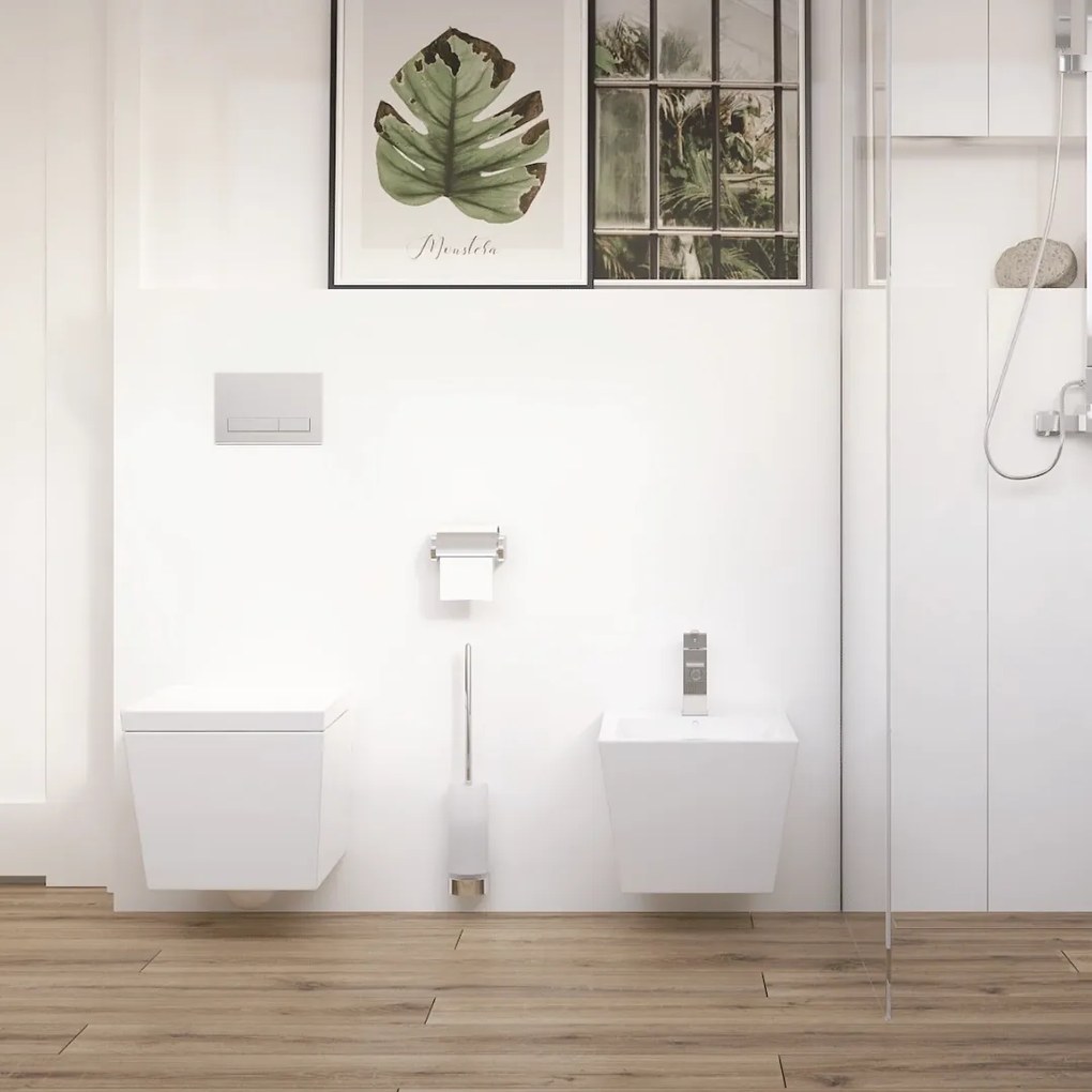 Bateria bidetowa srebrna BARCELONA silver