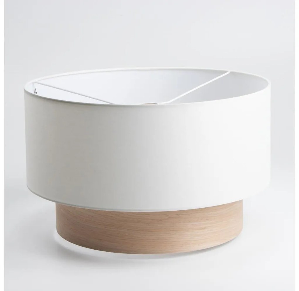 Uniwersalny klosz KERIA Ø 50 cm biały/brązowy