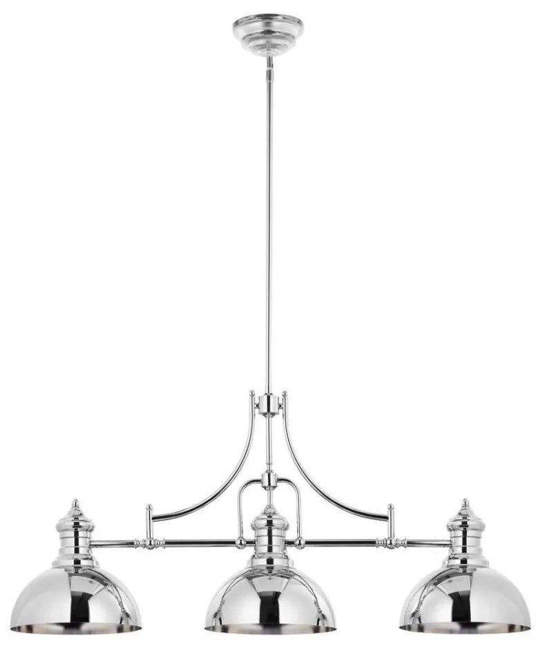Jupiter 1789 - PT3 - Lampa wisząca PLATINO 3xE27/60W/230V srebrna