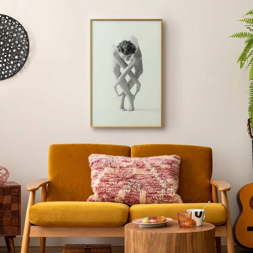 Plakat Balet 40x60 cm z ramą złotą bez marginesu ARTGEIST B