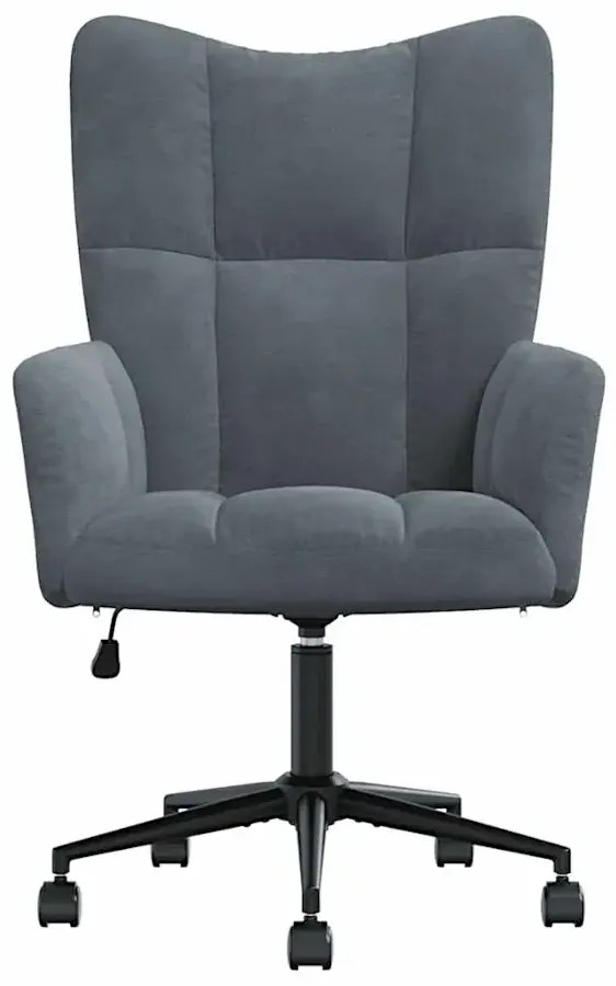 Fotel do biurka glamour ciemnoszary T4-S62