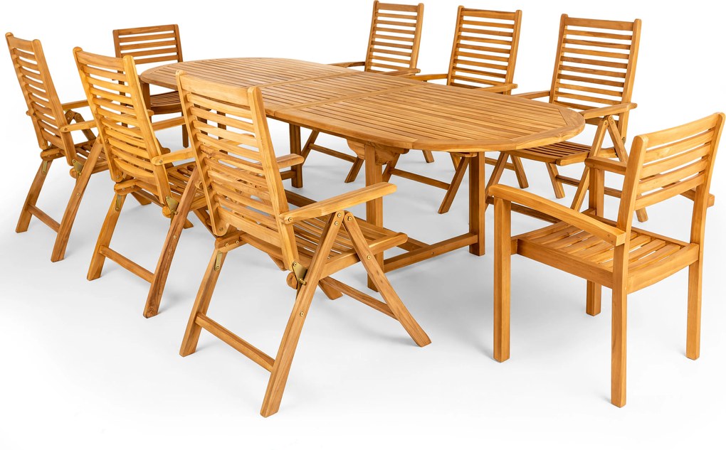 Doppler Stół rozkładany TAMAN LEVERTON FSC®, 240/300, 6+2+1