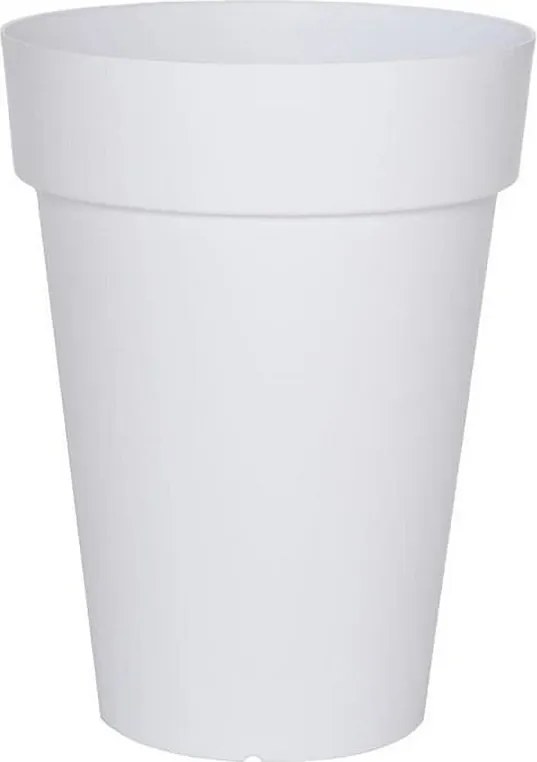 Doniczka Soleilla Wysoka Biała 53 cm - Donica z Systemem Retencji Wody - Produkcja Francuska