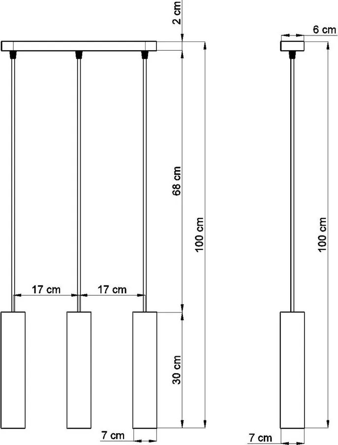 Szara lampa wisząca betonowa Fadre – Sollux