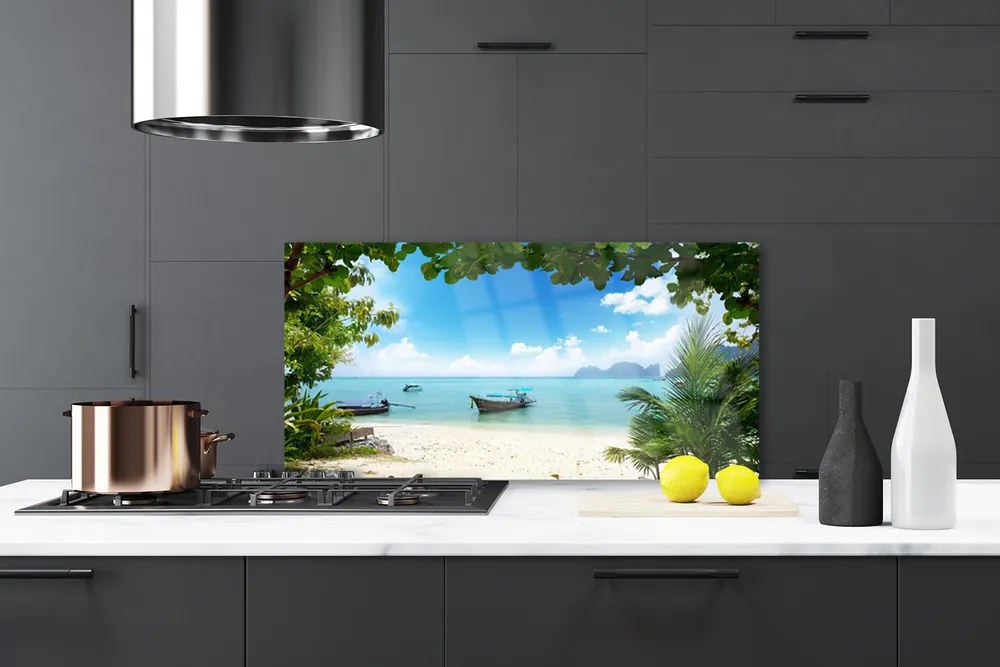 Panel nad blat kuchenny Samotny Rejs o Zachodzie