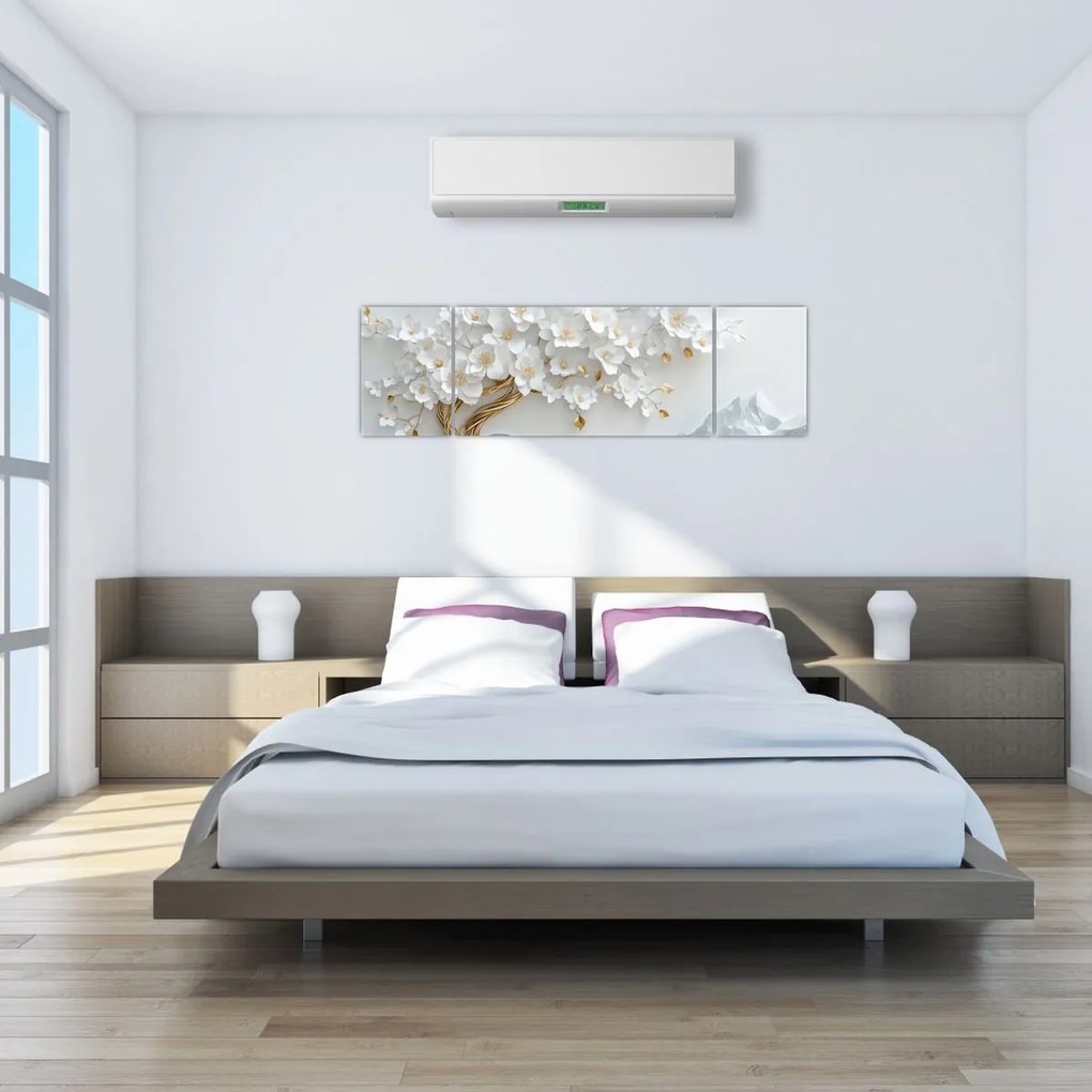 Obraz – Eleganckie drzewo życia 3D (170x50 cm)