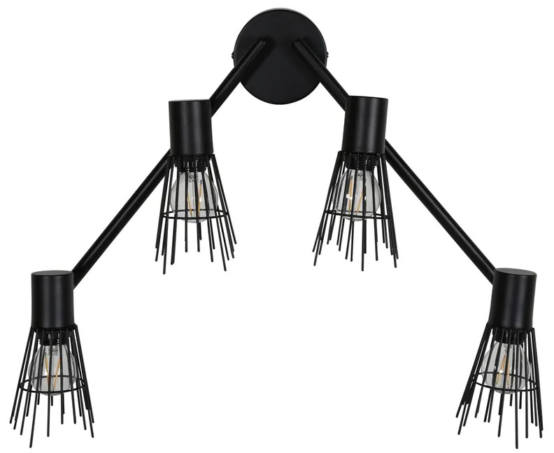 Designowa lampa ścienna PICO, czarna