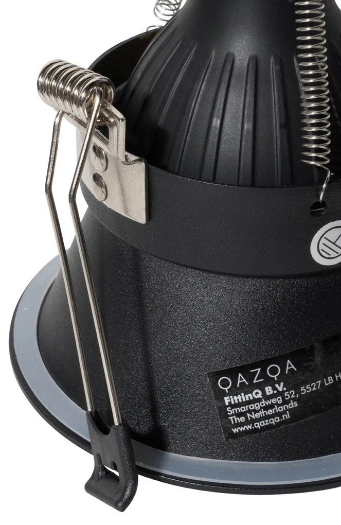 Zewnetrzna Set van 6 moderne inbouwspots zwart met goud GU10 70mm IP44 - Dept Nowoczesny Oswietlenie zewnetrzne