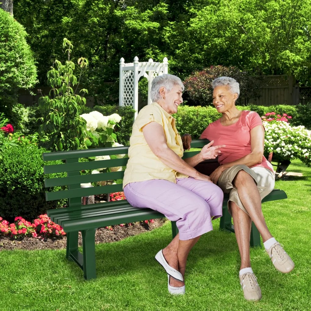 Ławka ogrodowa ORCHIDEA, 145x49x74cm, zielony I.P.A.E-Progarden