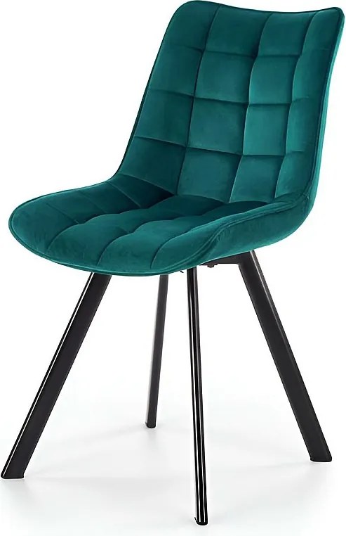 Krzesło tapicerowane K332 VELVET czarne