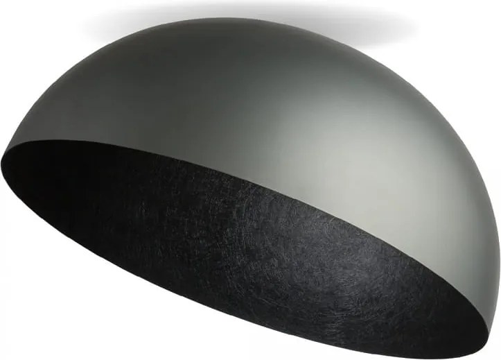 Plafon sufitowy okrągły - Sfera Sigma srebrno-czarna, średnica 90, 70, 50, 35cm