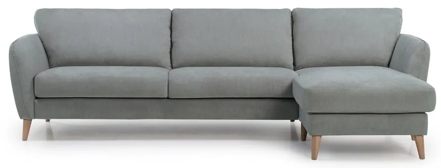 Jasnoszary narożnik Scandic Paris, prawy róg, 278 cm