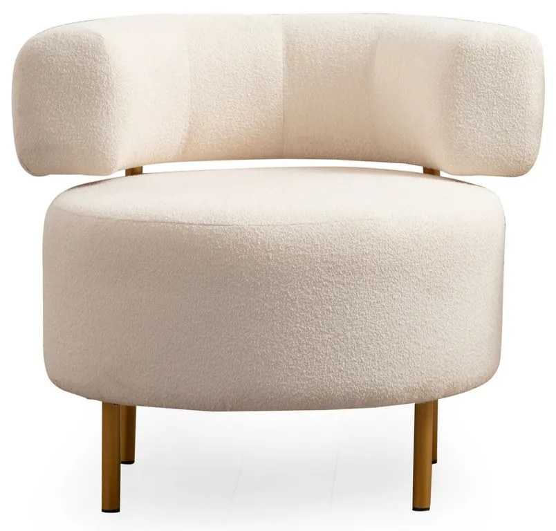 Fotel River Round White